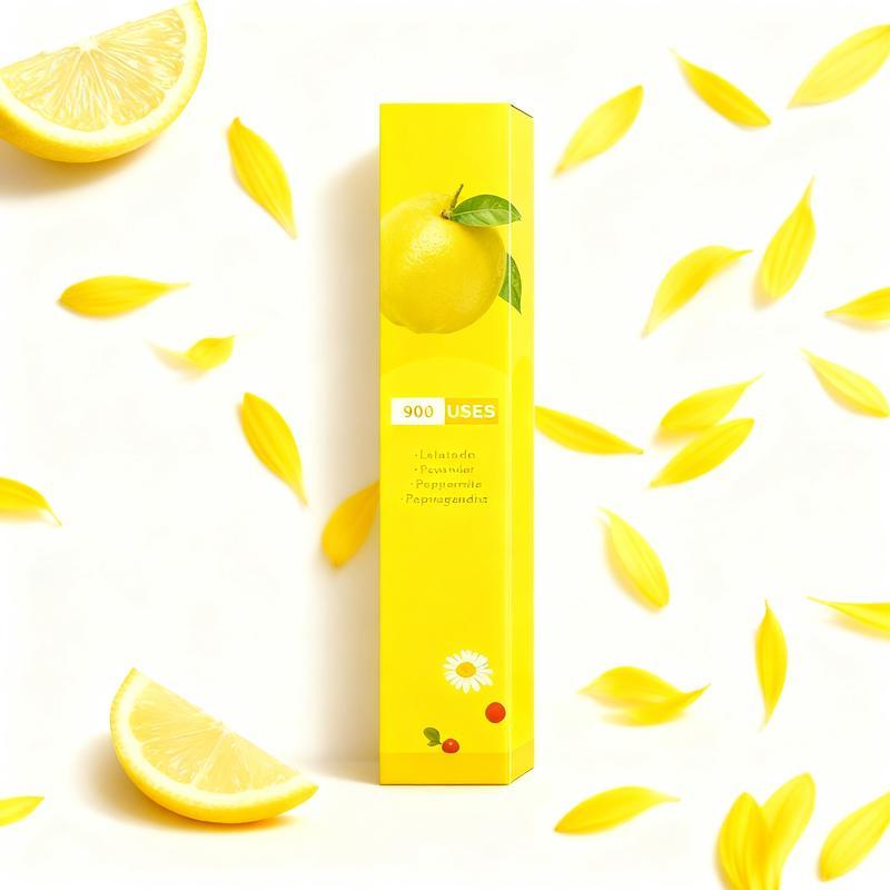 NEON Portable Natural Aromatherapy Lemon One Press, Cleanses The Lungs And Promotes Clear Breathing, Refreshes And Combats Fatigue, Strengthens The Immune System