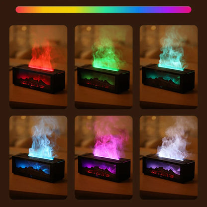 🔥🎁Fireplace Flame Diffuser Humidifier with Remote🔥